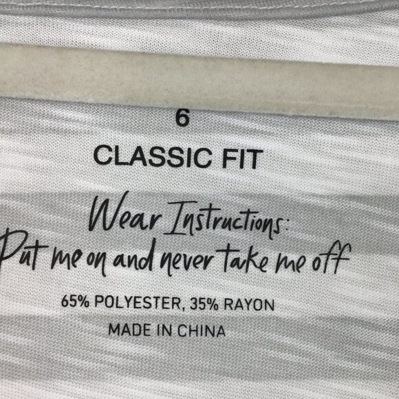 Torrid Classic Fit V-neck White/Gray Striped Lace Trim Top Size 6X. NWT - Picture 9 of 15